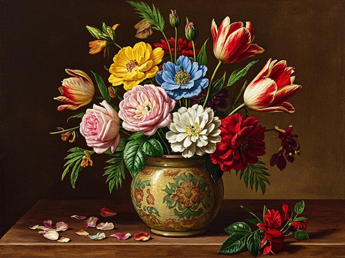 Композиция с красными маками