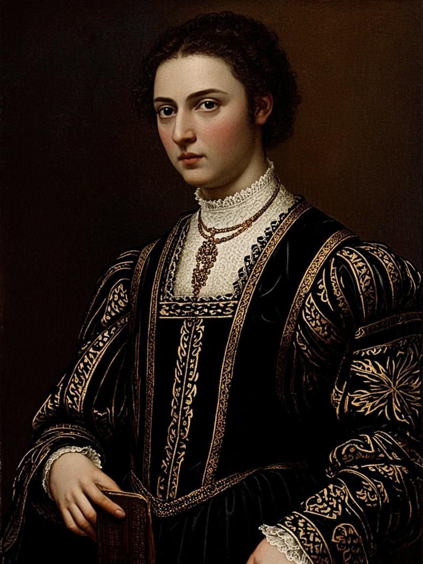 Портрет дамы в классическом стиле